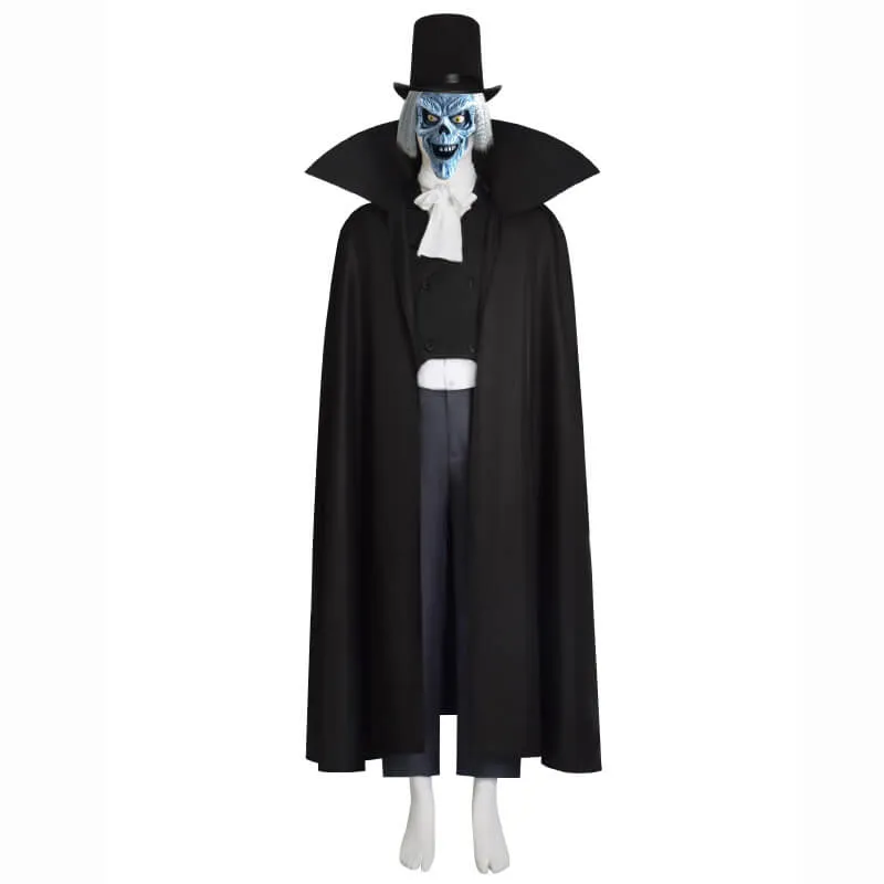 Hatbox Ghost Mask Haunted Mansion Hatbox Ghost Halloween Costume with Hat