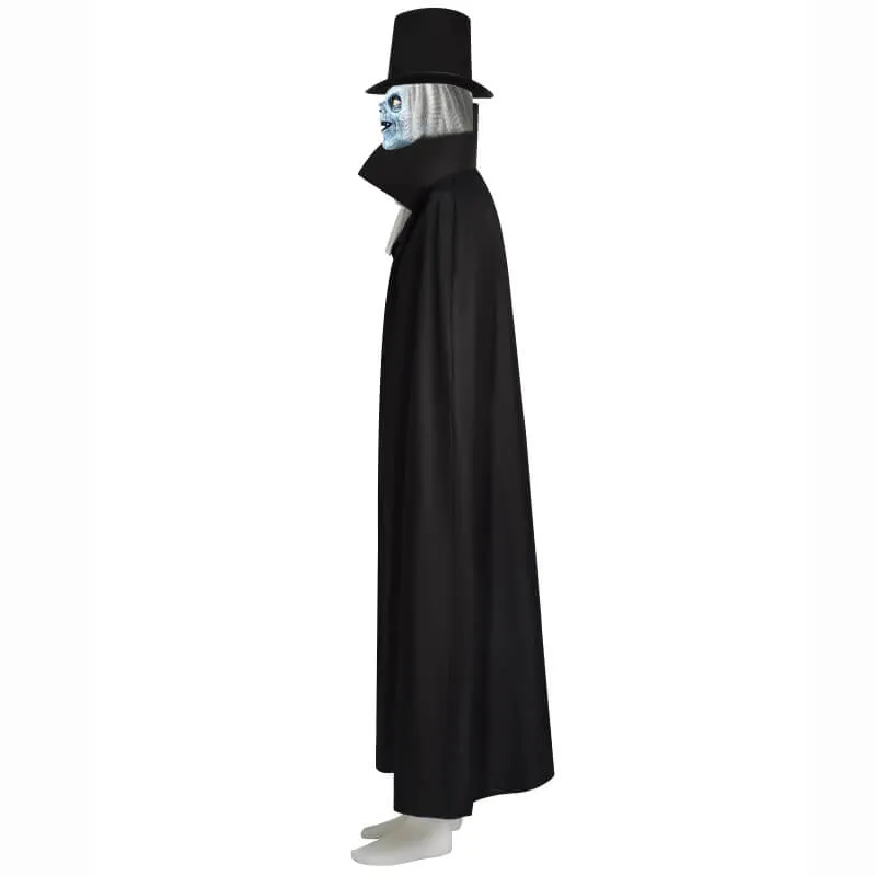 Hatbox Ghost Mask Haunted Mansion Hatbox Ghost Halloween Costume with Hat