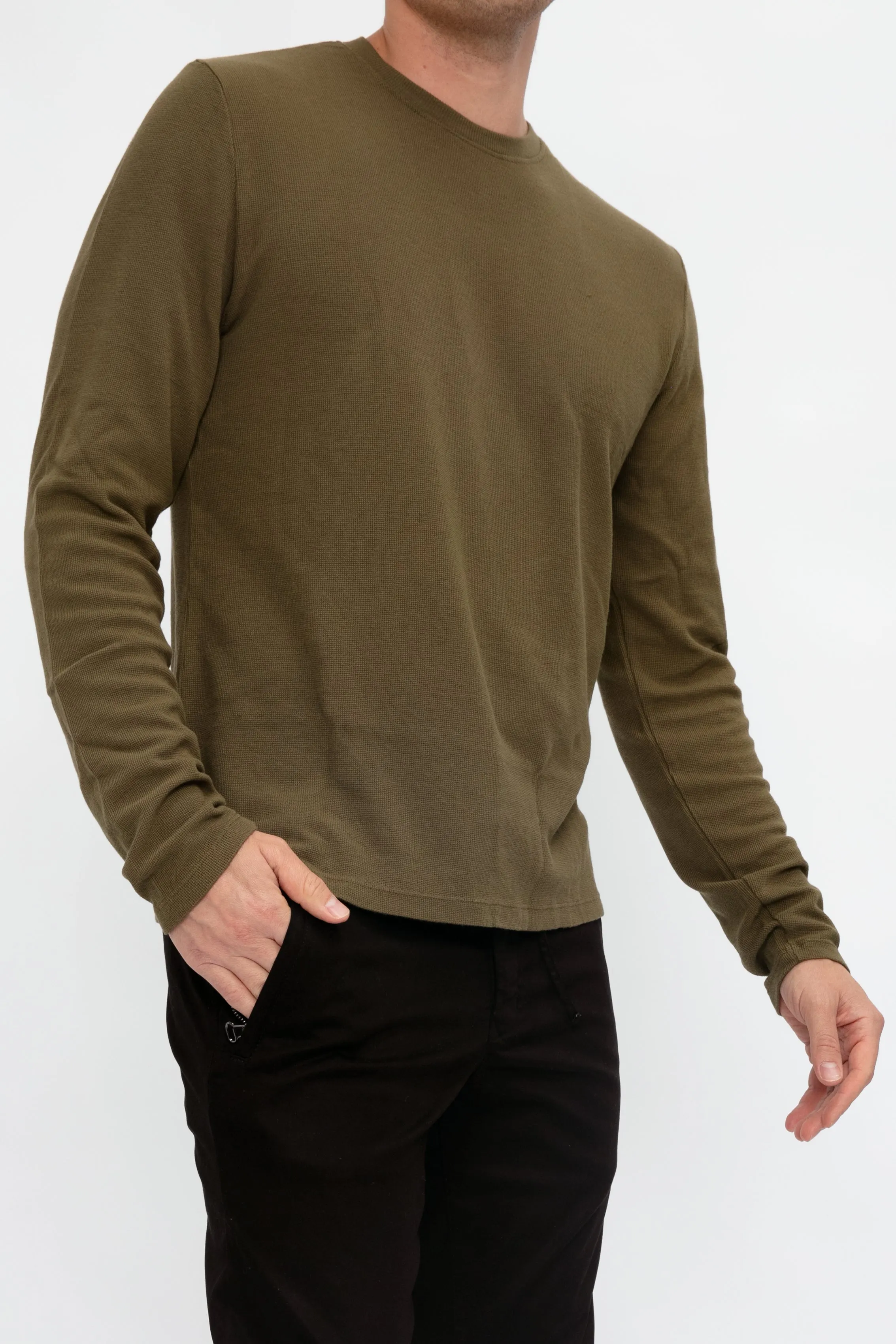 Hendrix Crewneck Shirt in Olive