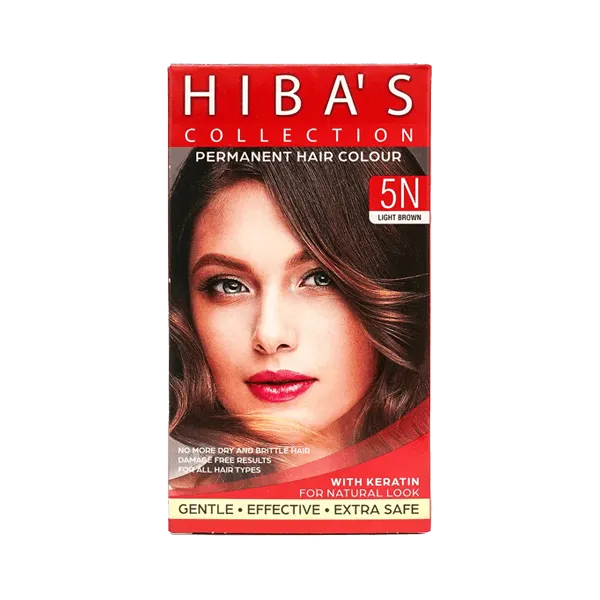 Hibas Natural Hair Color Light Brown 5N 60ml