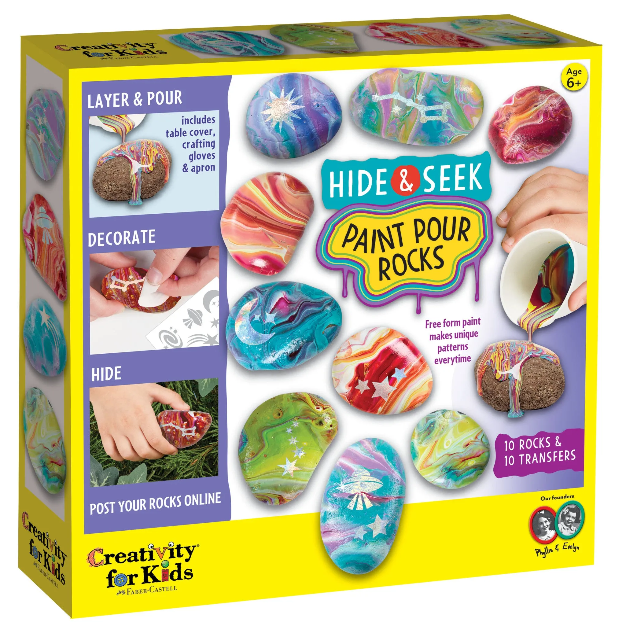 Hide & Seek Paint Pour Rocks - #6262000