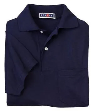 JERZEES - Jersey Knit Sport Shirt with Pocket with SpotShield. 436MP