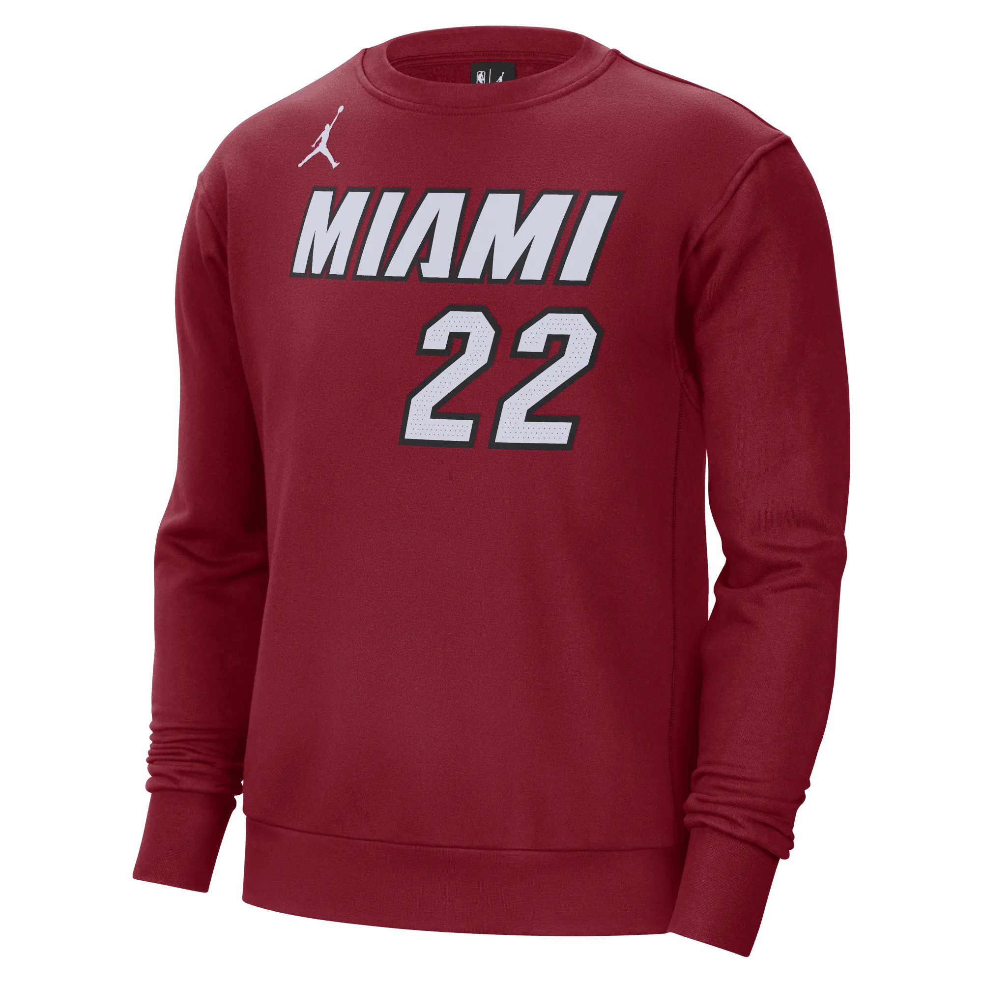 Jimmy Butler Jordan Brand Statement Red Name & Number Crewneck