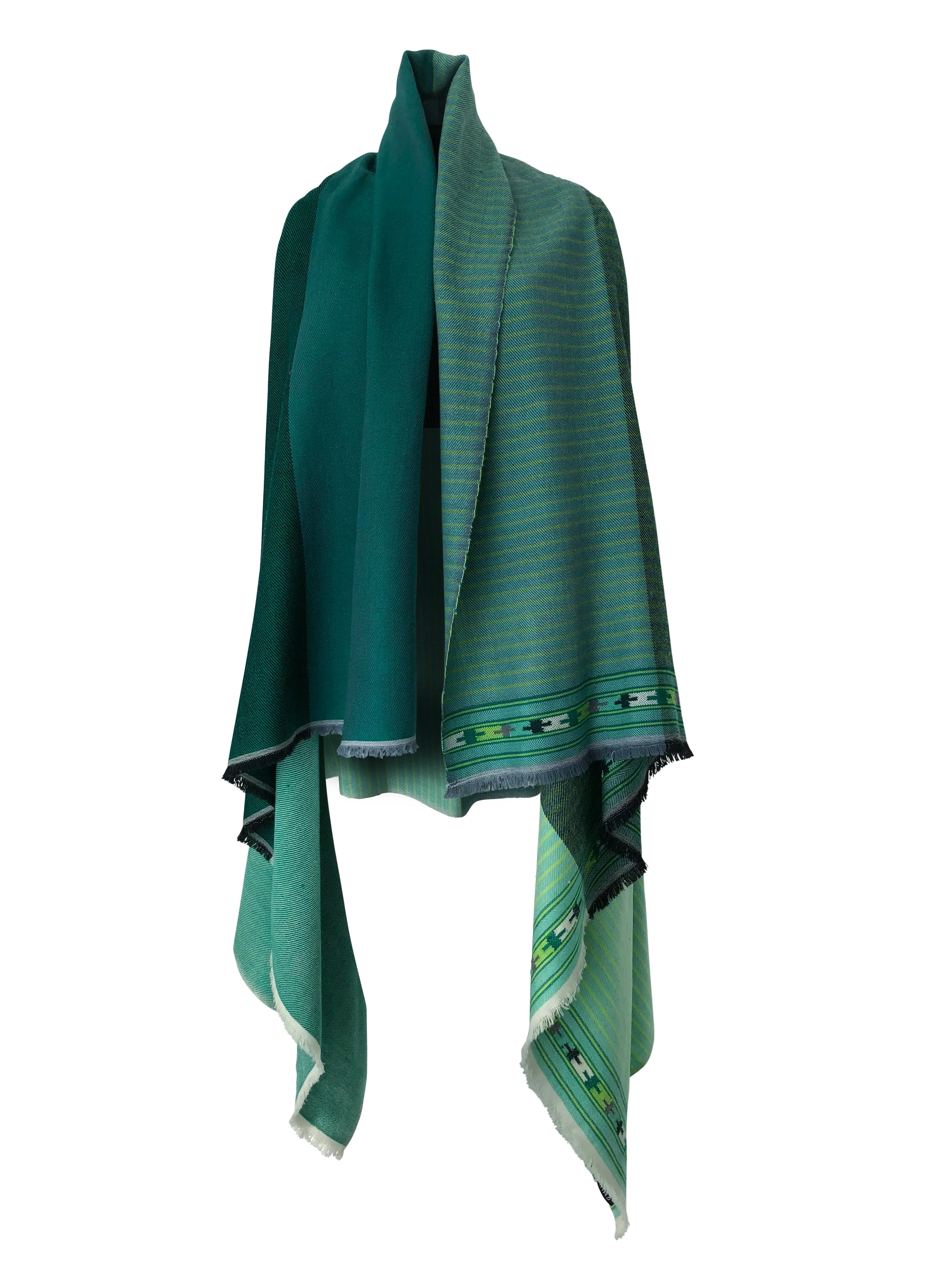 JULAHAS  Light Wool Cape Fusion Green Plus