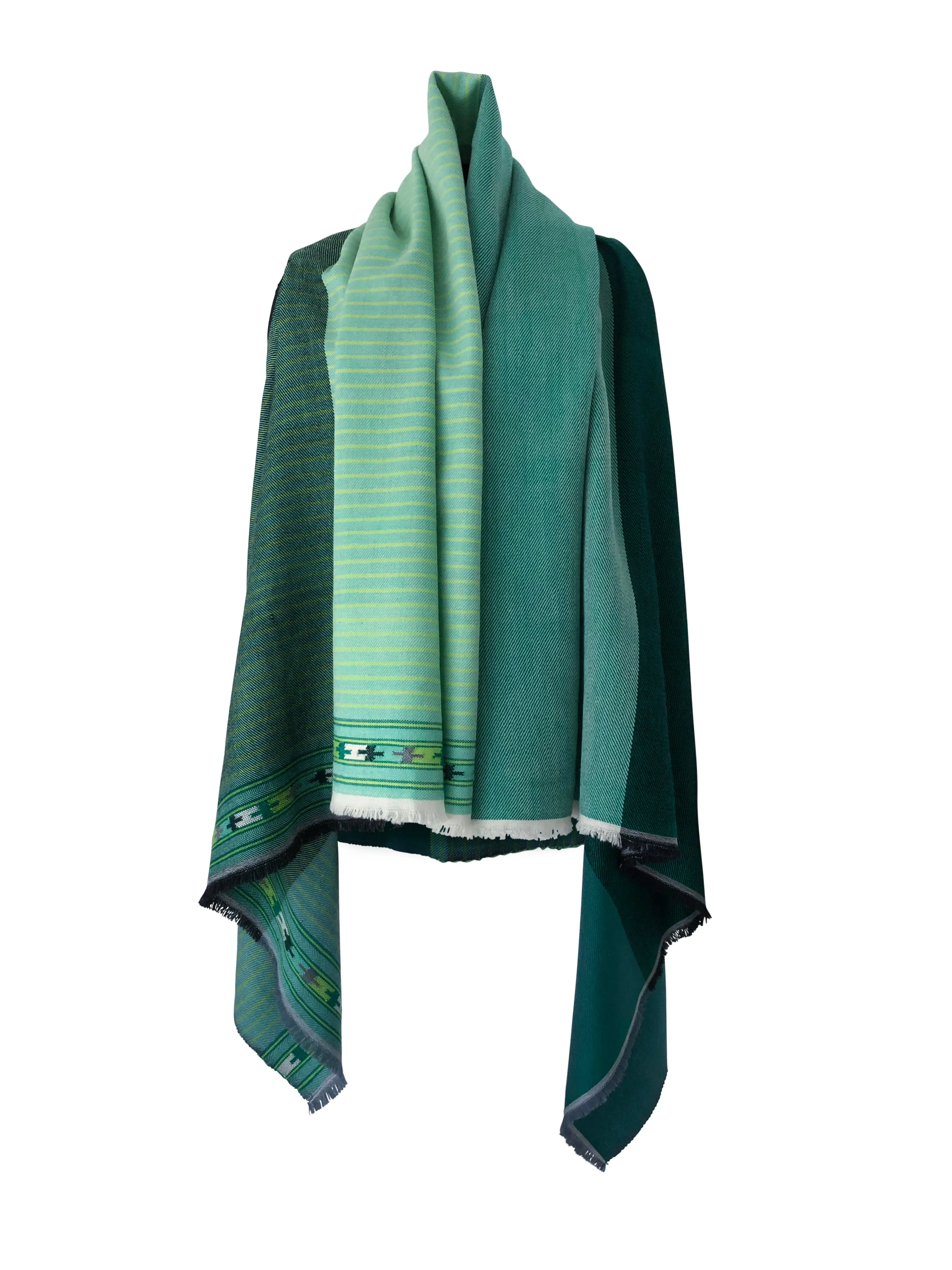 JULAHAS  Light Wool Cape Fusion Green Plus