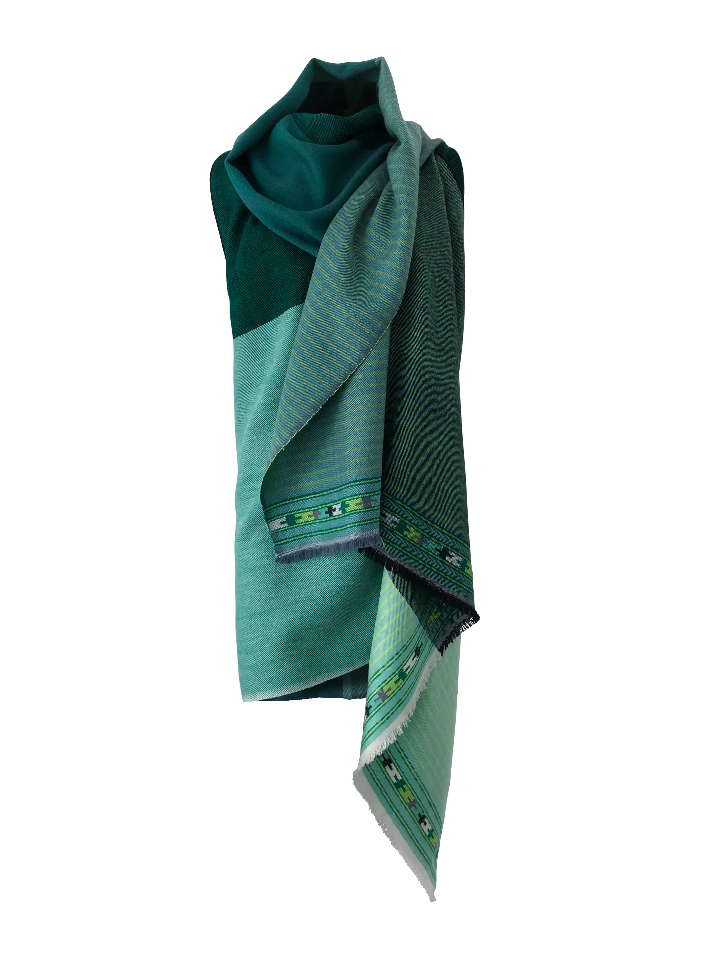 JULAHAS  Light Wool Cape Fusion Green Plus