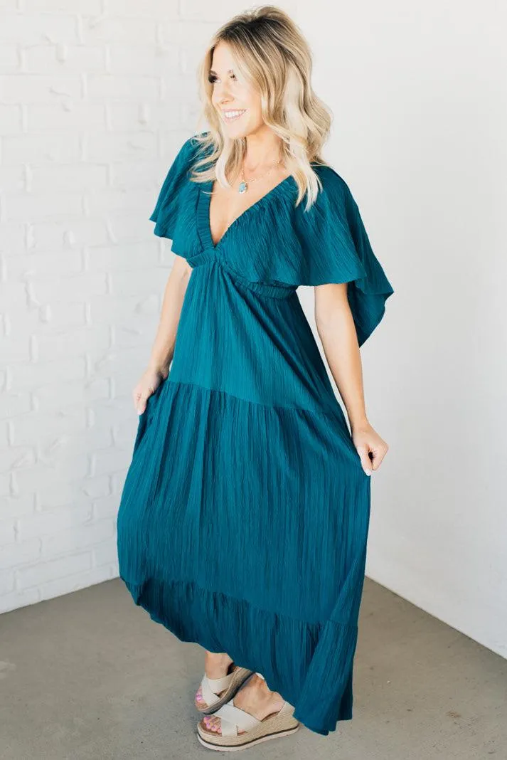 Juniper Deep V-Neck Maxi Dress