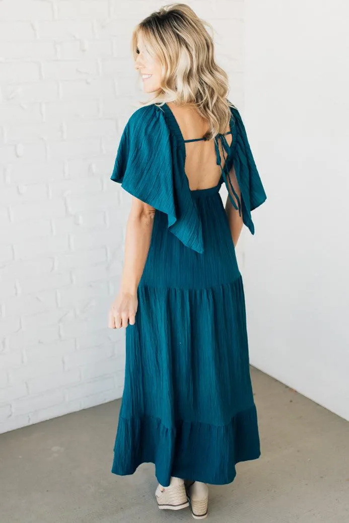 Juniper Deep V-Neck Maxi Dress