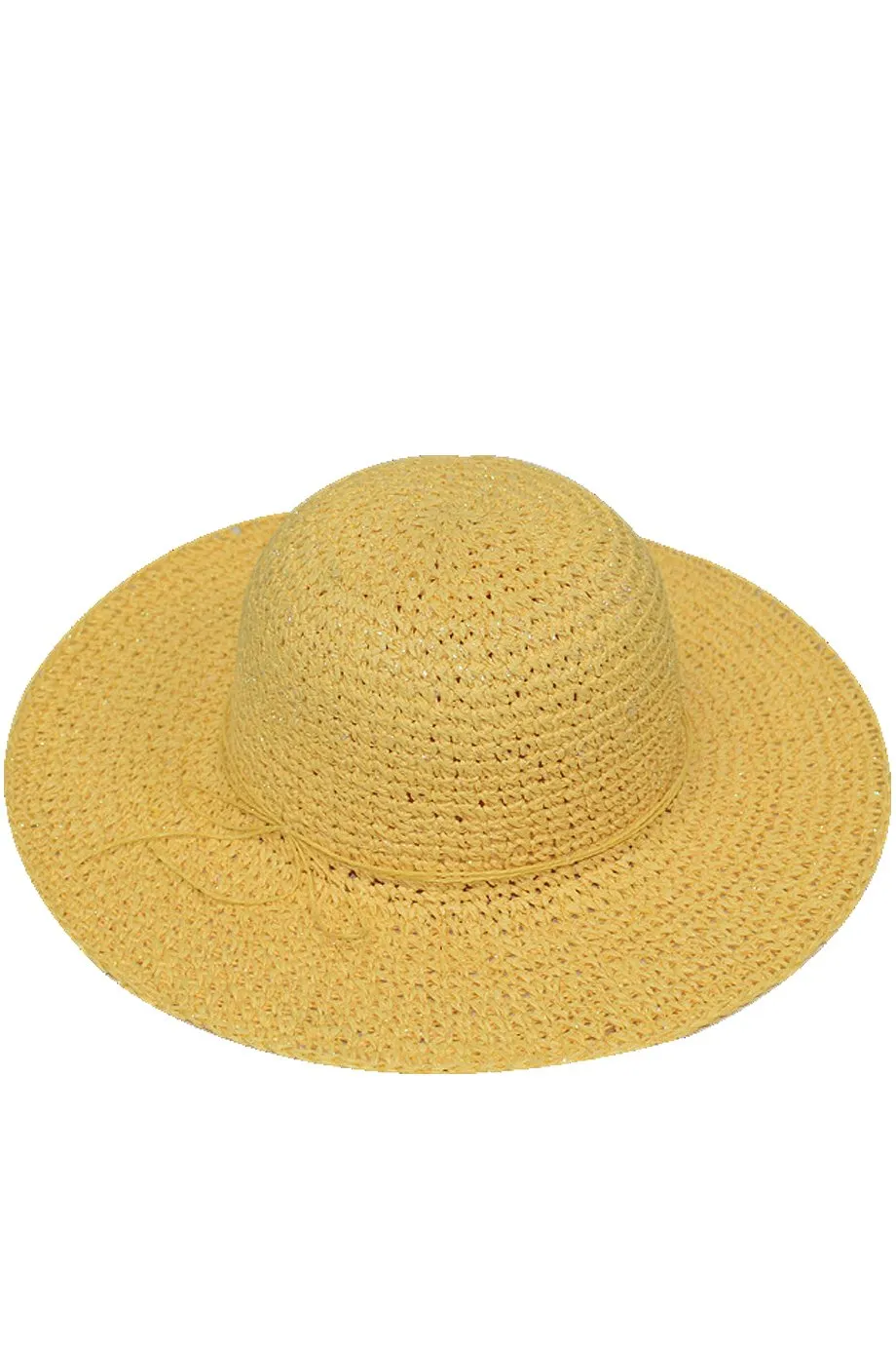 Kartenia Yellow Straw Beach Hat