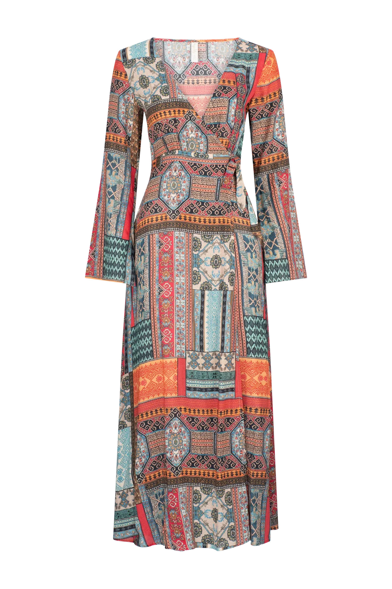 KEFALONIA SURI WRAP MAXI DRESS