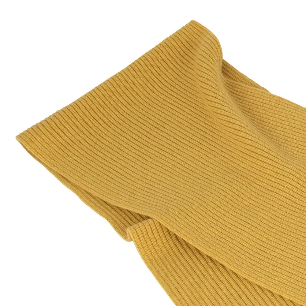 Lambswool Ribbed Scarf - Brass