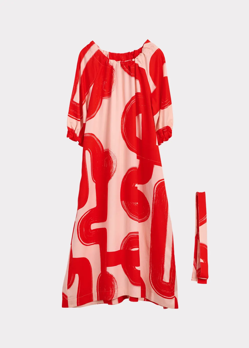 Long Pouch Dress Sense Red