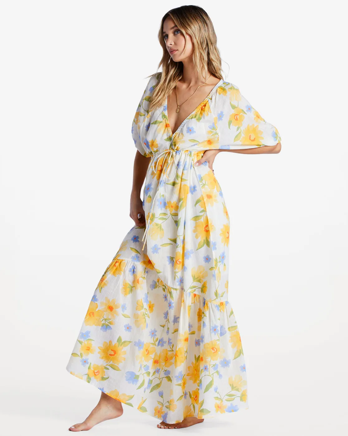 Lost In Love Maxi Dress - Salt Crystal