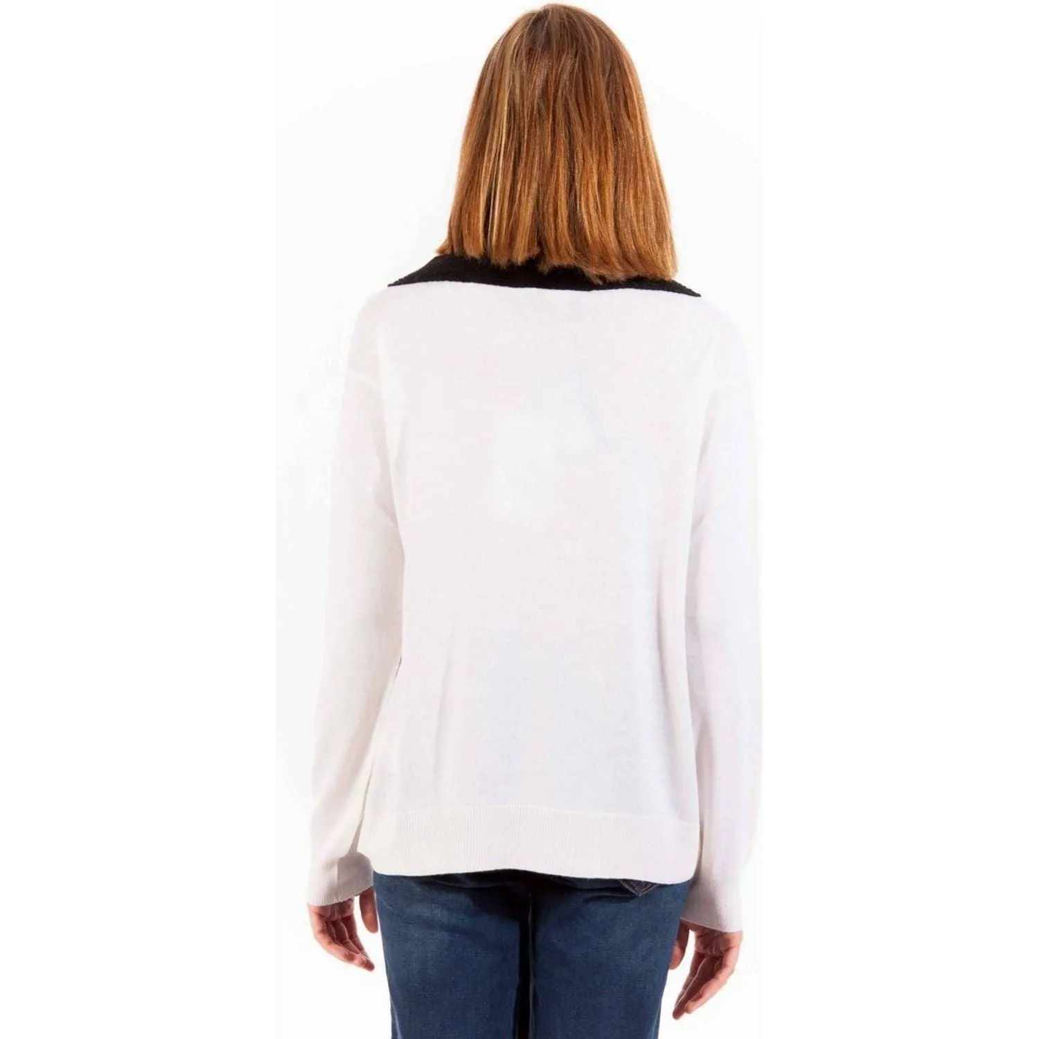 Love Moschino White Wool Women Sweater