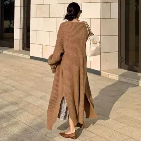 Luxury Loose Knitted Long Cardigan Sweaters