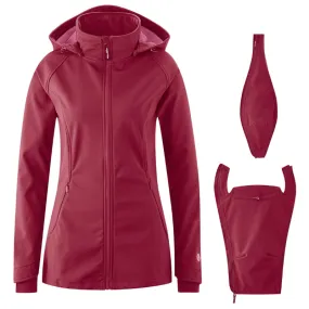 Mamalila Allrounder Softshell Maternity and Babywearing Jacket - Berry