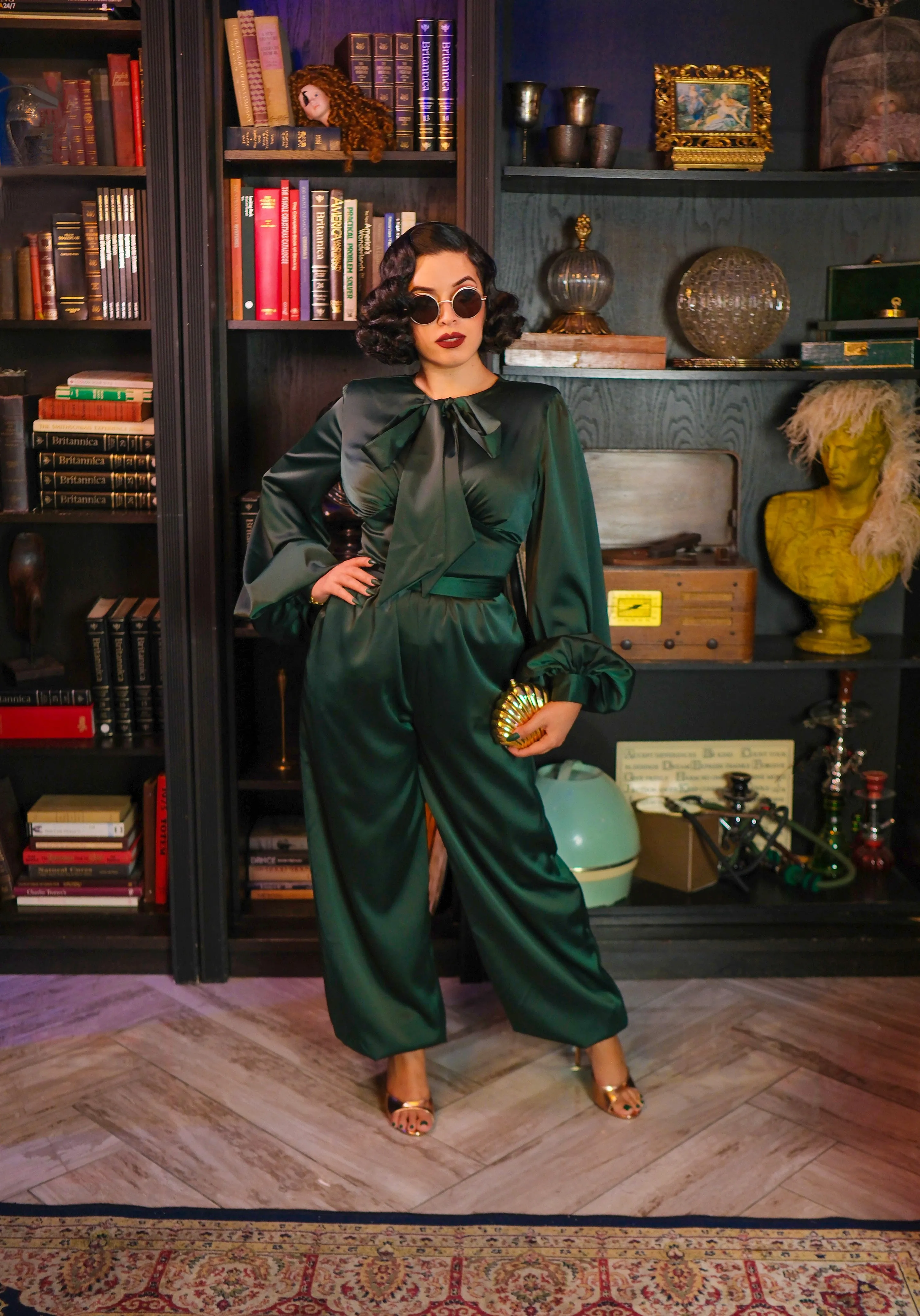 Margaux Jumpsuit (Forest Green)