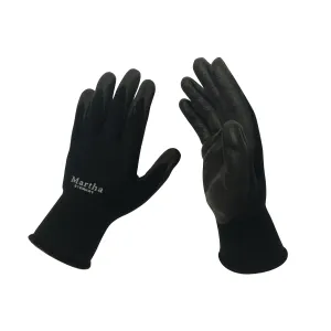 Martha Stewart MTS-GLVNP-BK-L Garden Gloves Three Pair Pack (Large, Black)