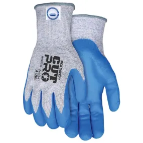 MCR Safety Cut Pro 9672DT5 Nitrile Foam Coated Cut Resistant Work Gloves, Blue, 1 Pair