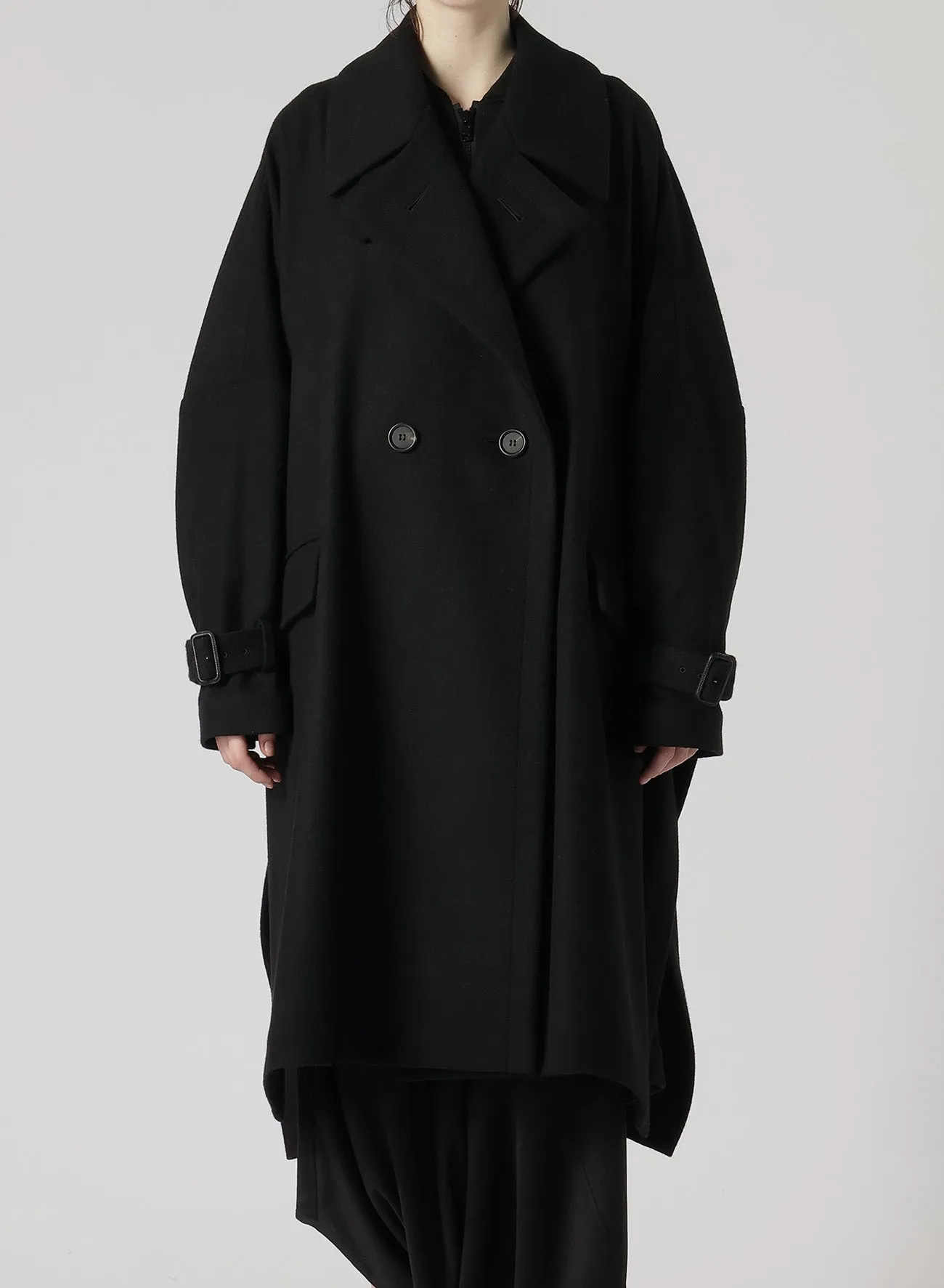 MELTON R-SIDE SLIT COAT