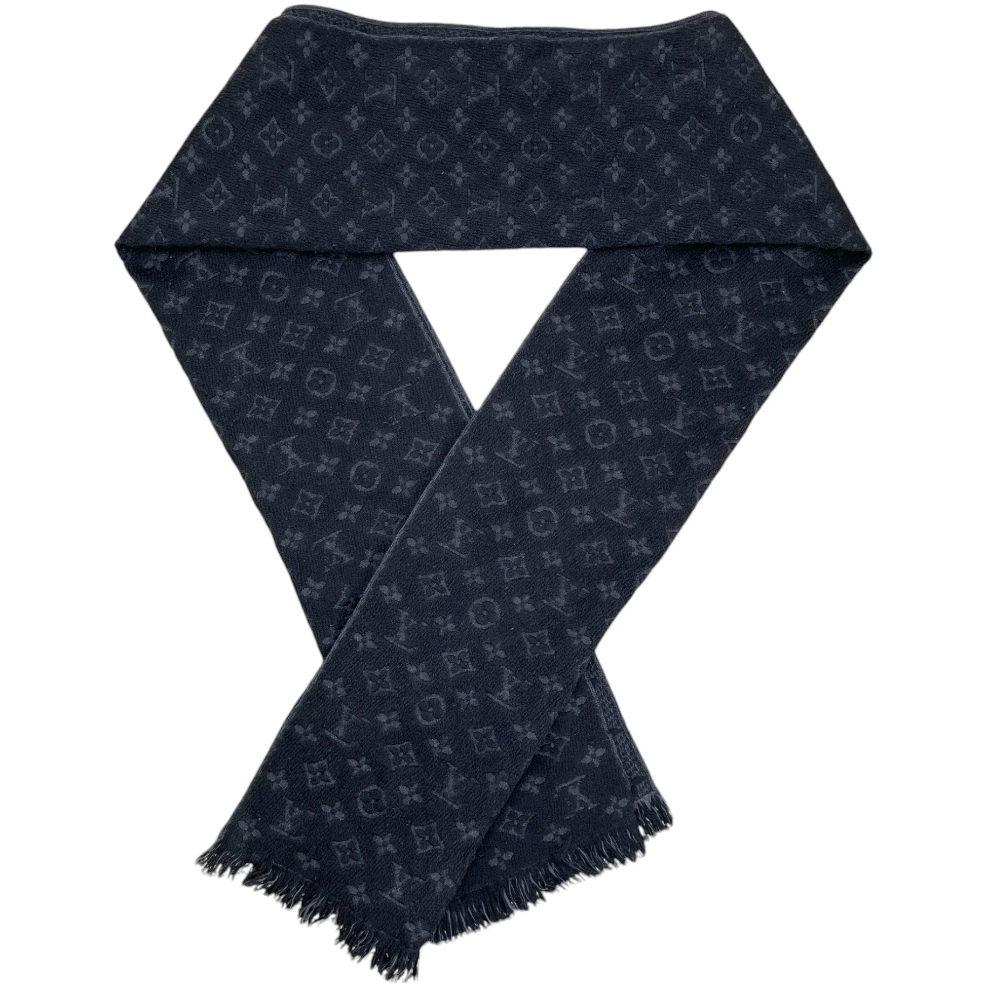 Men's Monogram Classic Scarf Black