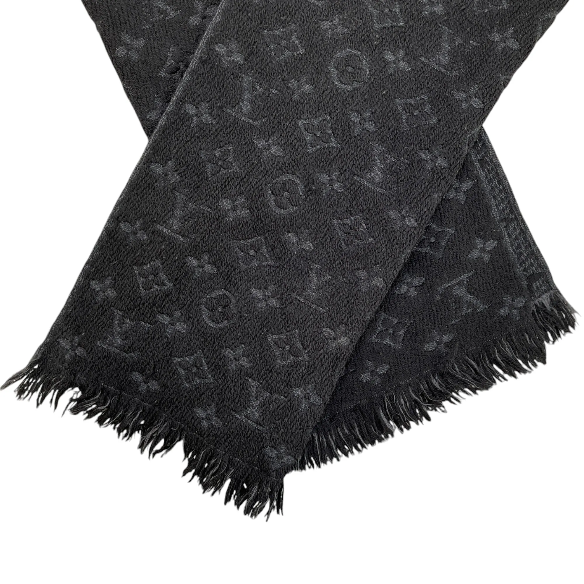 Men's Monogram Classic Scarf Black