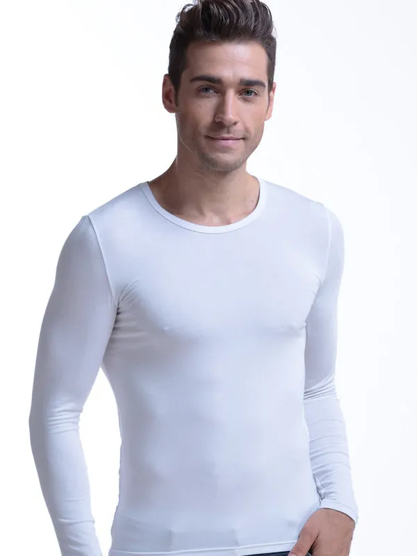 Mens Ultra Soft Low Cut V-Neck Thermal Shirt