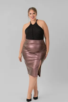 METALLIC STRETCH SKIRT