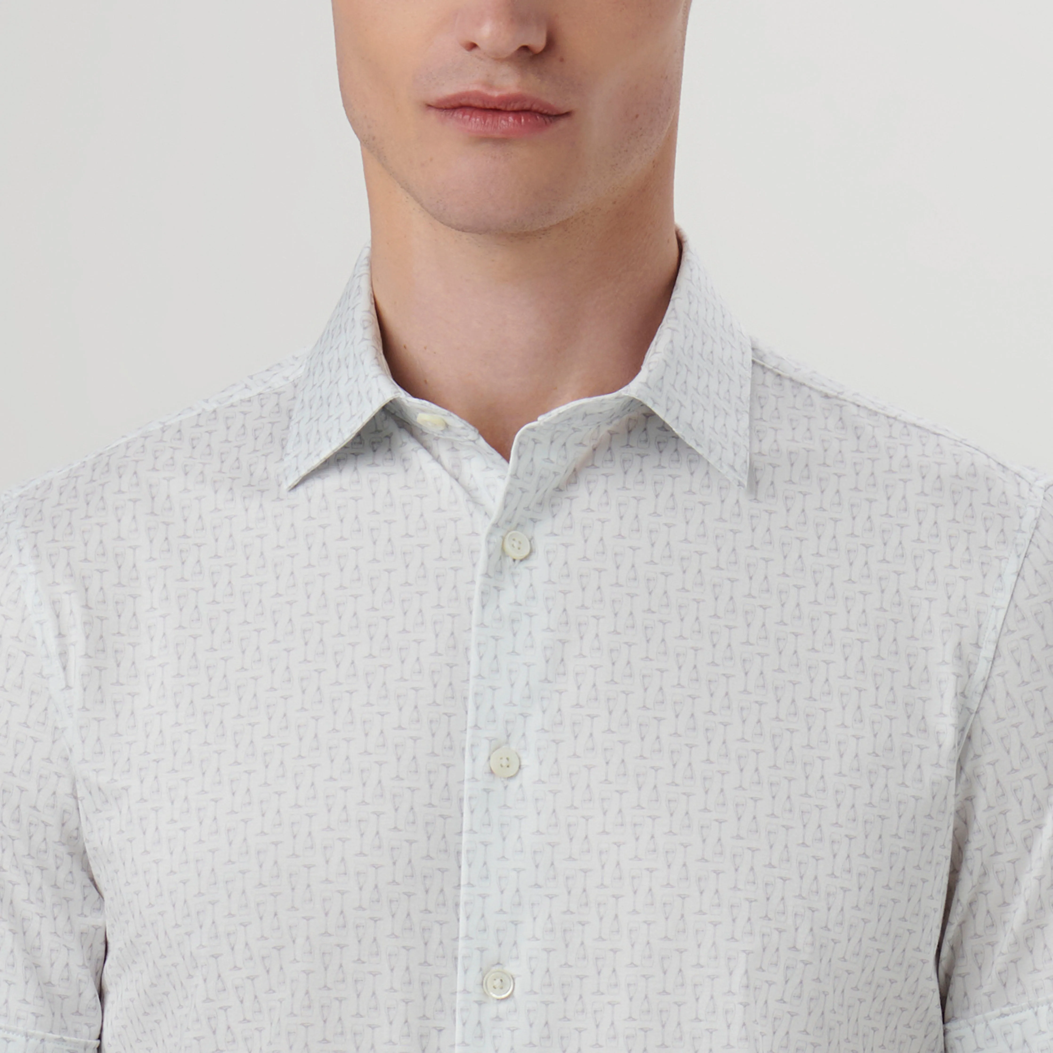 Miles Champagne Flutes OoohCotton Short Sleeve Shirt