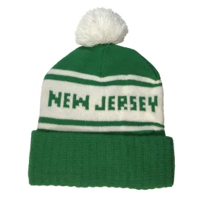 New Jersey Winter Pom Pom Knit Hat