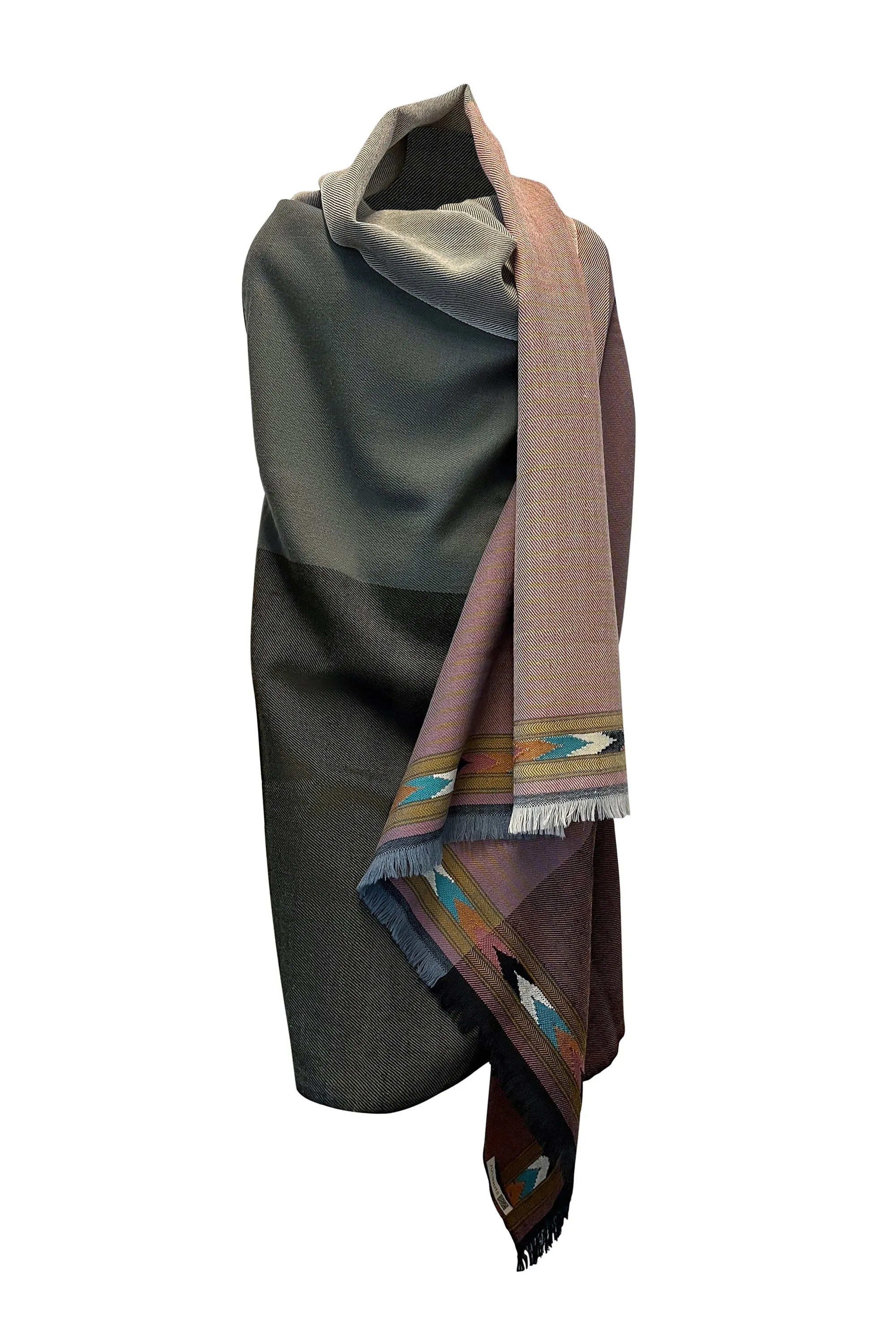 NEW! JULAHAS  Light Wool Cape Fusion Dusty Pink