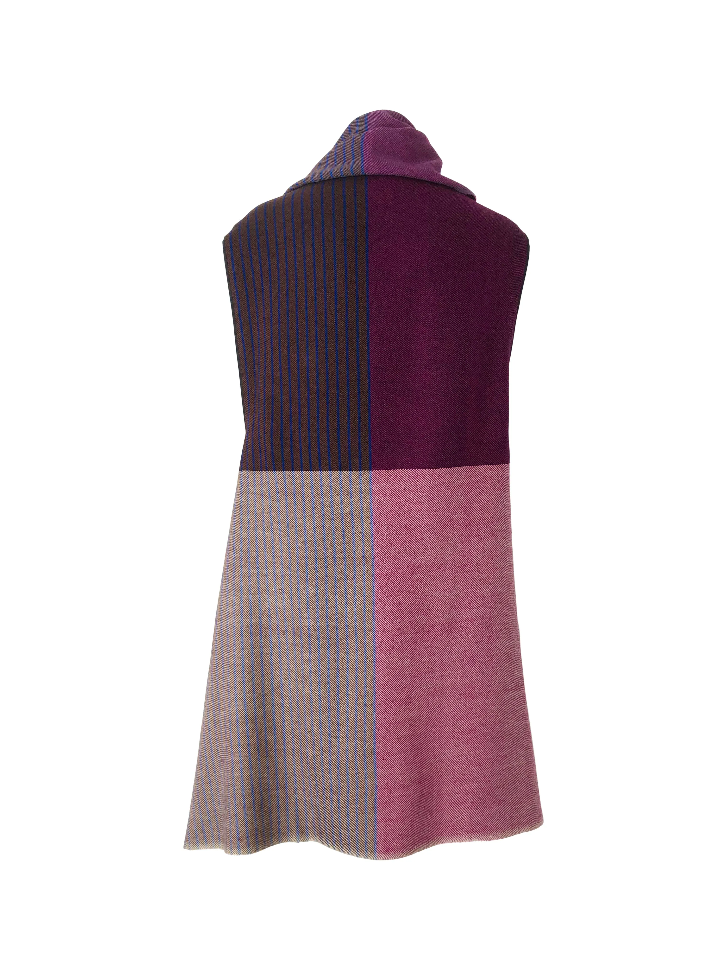 NEW! JULAHAS  Light Wool Cape Fusion Plum