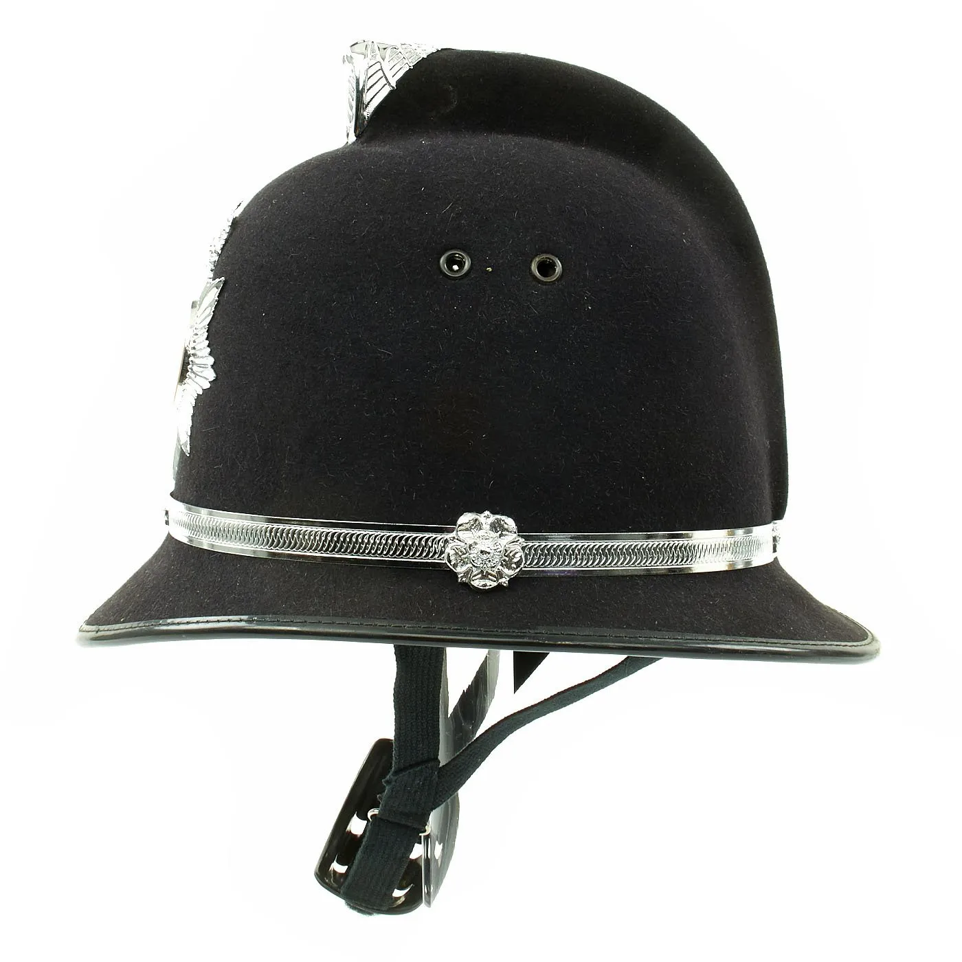 Original British Comb Top Bobby Helmet from the South Wales Police in size 59 - c. 1990