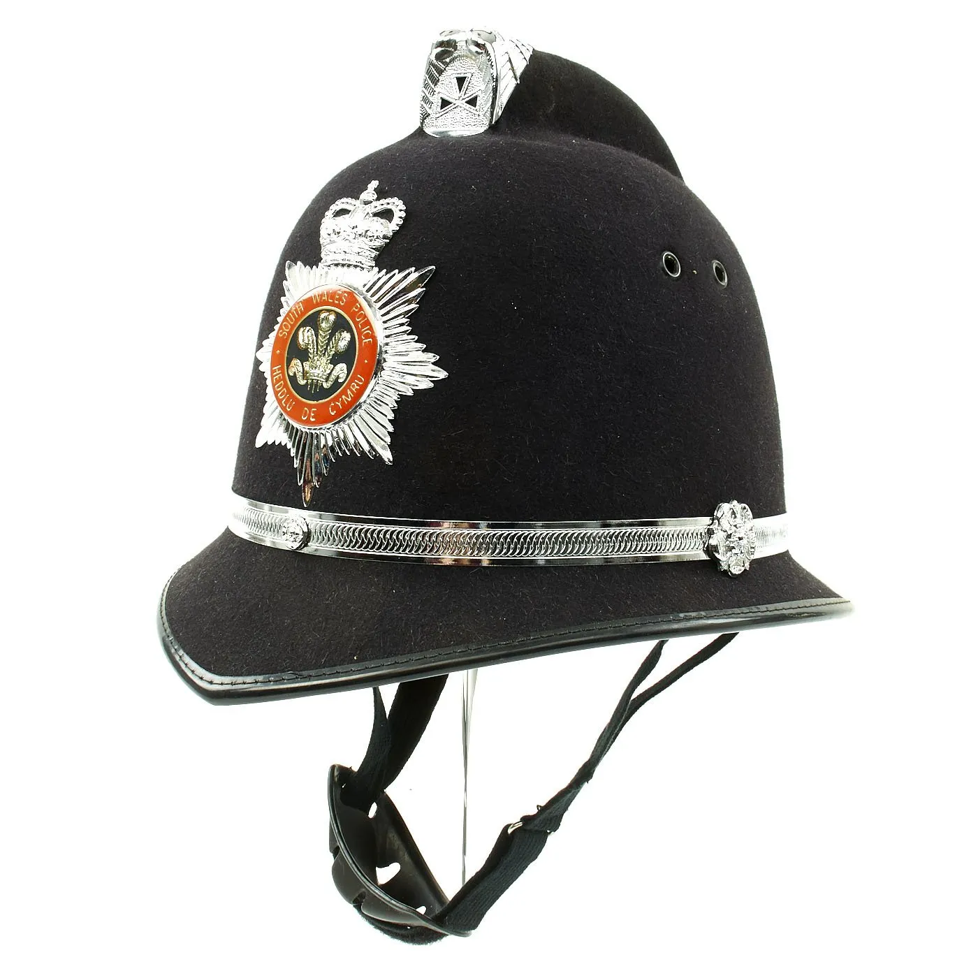 Original British Comb Top Bobby Helmet from the South Wales Police in size 59 - c. 1990