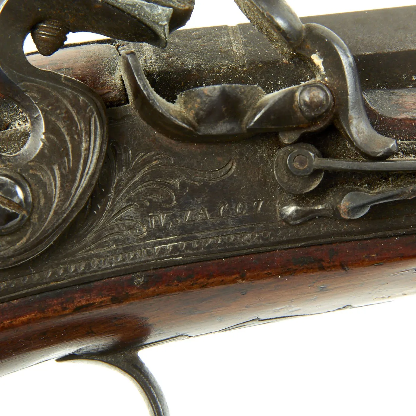 Original British Octagonal Barrel Flintlock Overcoat Pistol by W.J. Acot of London - c. 1825