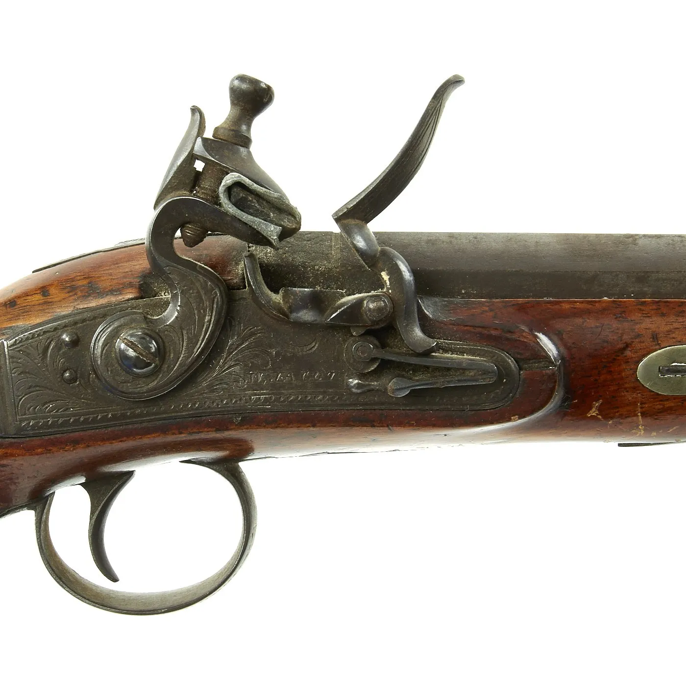 Original British Octagonal Barrel Flintlock Overcoat Pistol by W.J. Acot of London - c. 1825