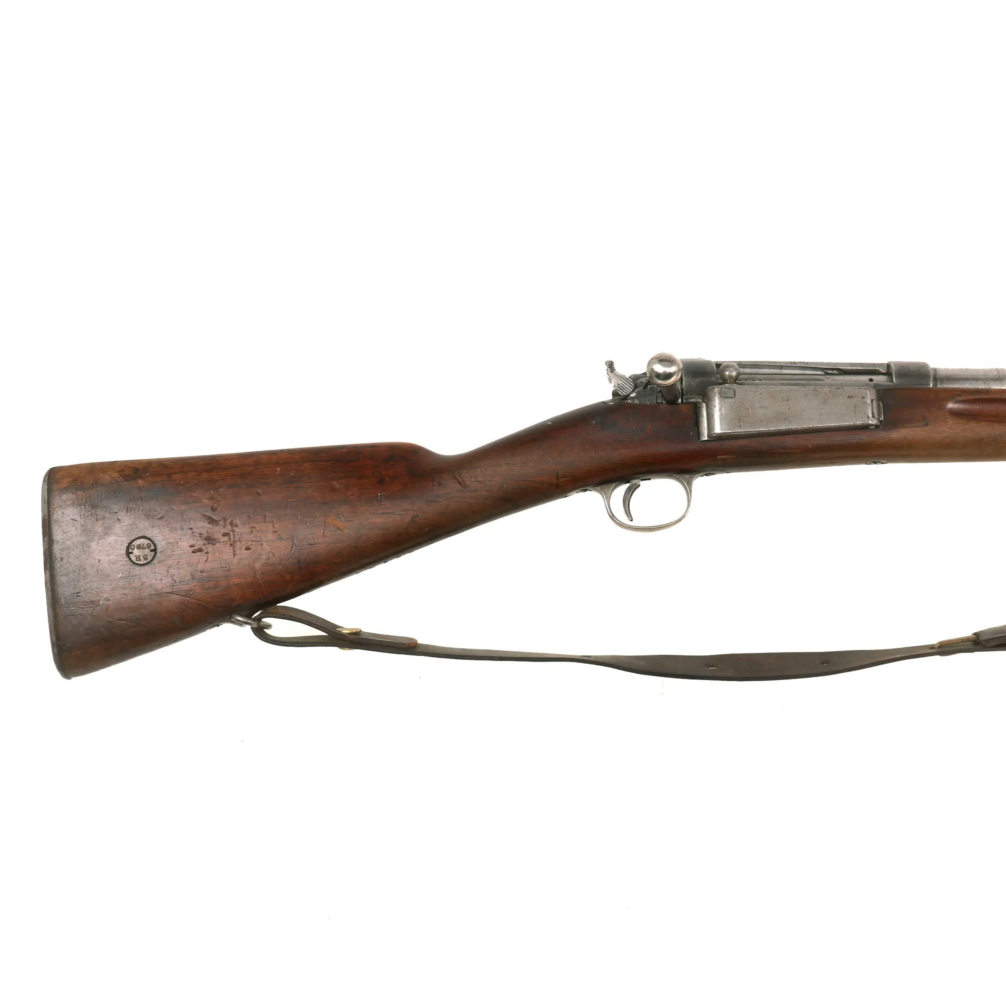 Original Danish Krag–Jørgensen Gevær M/89 Infantry Rifle with Duffle Cut Stock & Bayonet Serial 43734 - Dated 1895