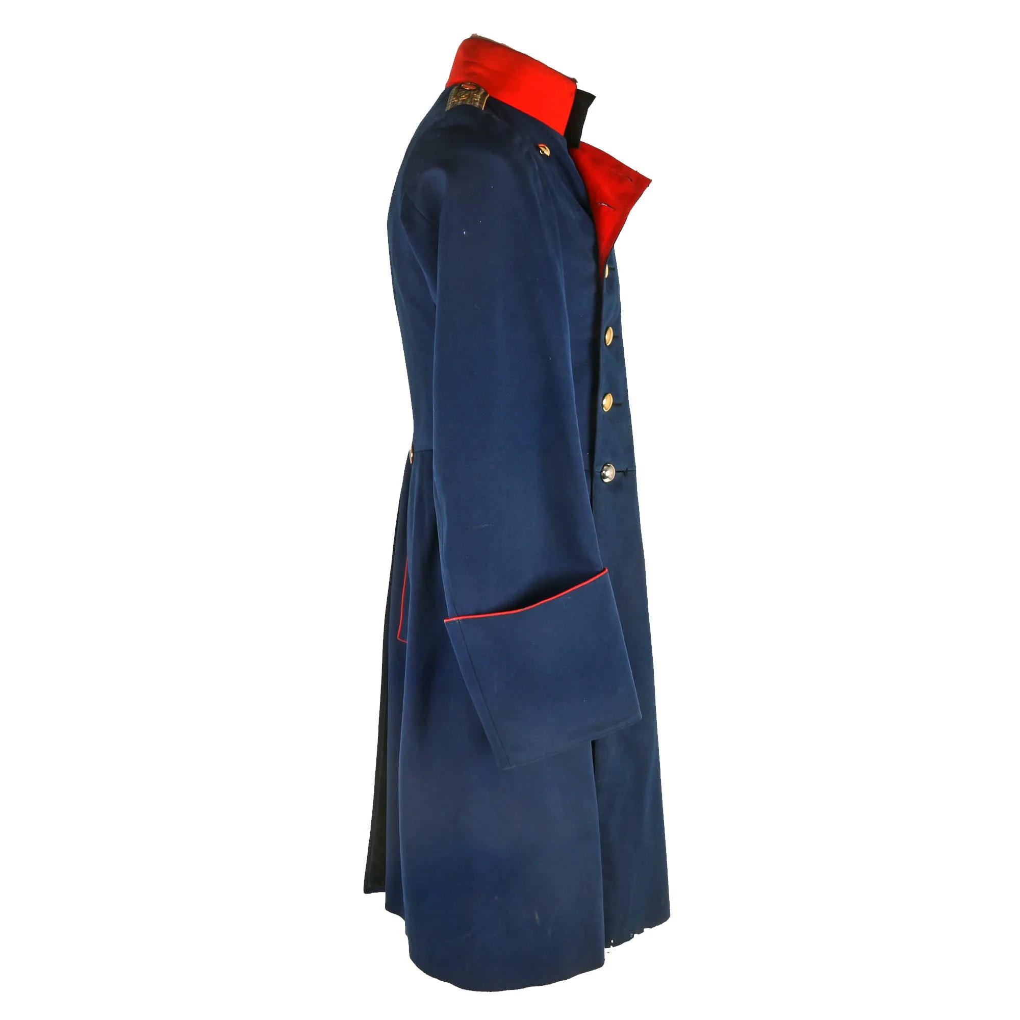 Original Imperial German Pre-WWI Officer’s Double-Breasted Frock Coat - 157th Cavalry Shoulder Boards