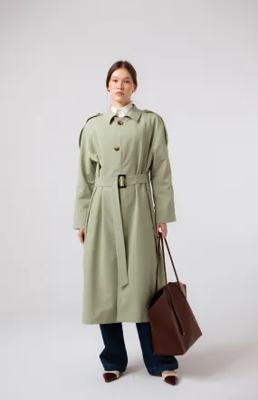 OSLO TRENCH COAT - FERNWOOD GREEN