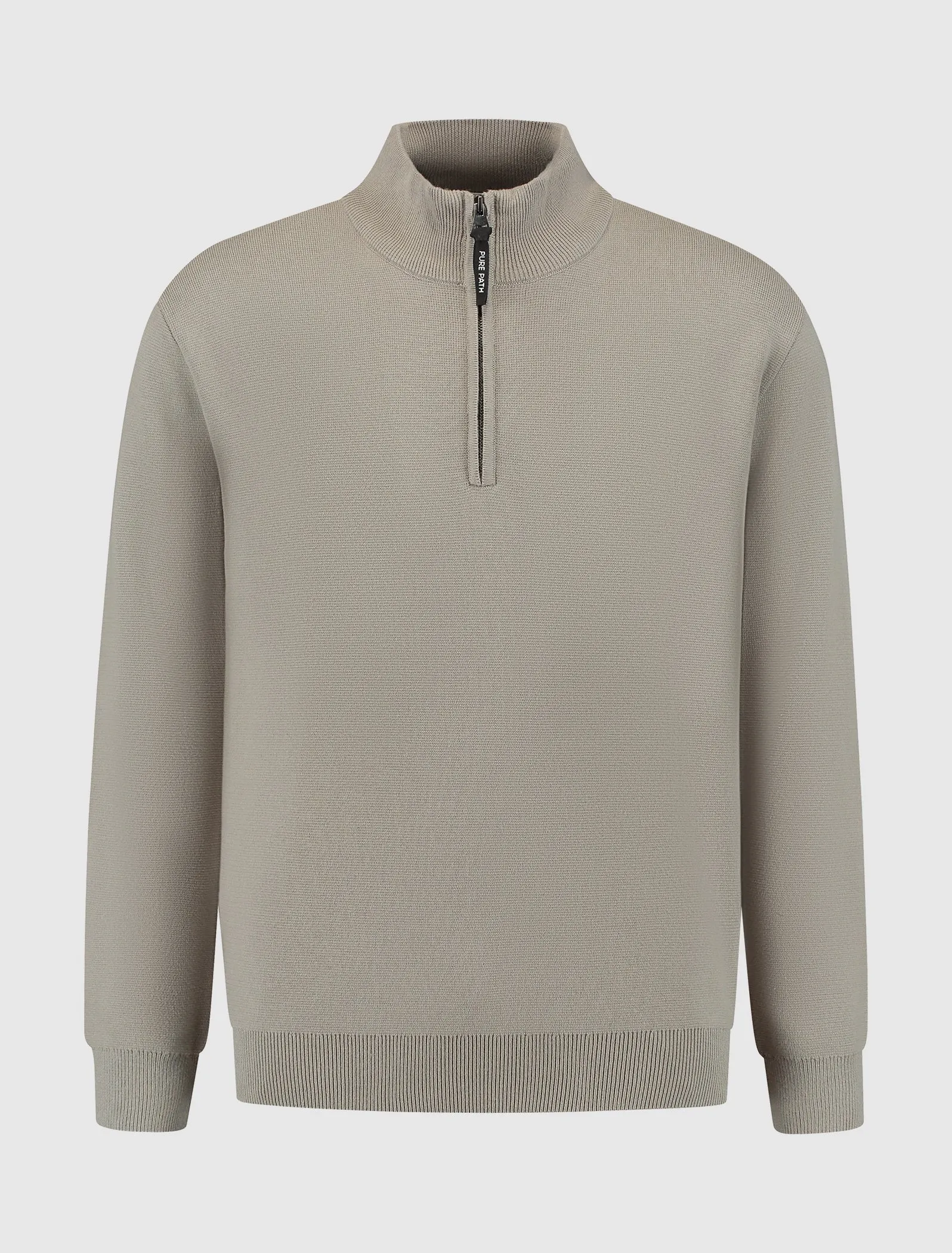 Oversized Halfzip Knitwear | Taupe