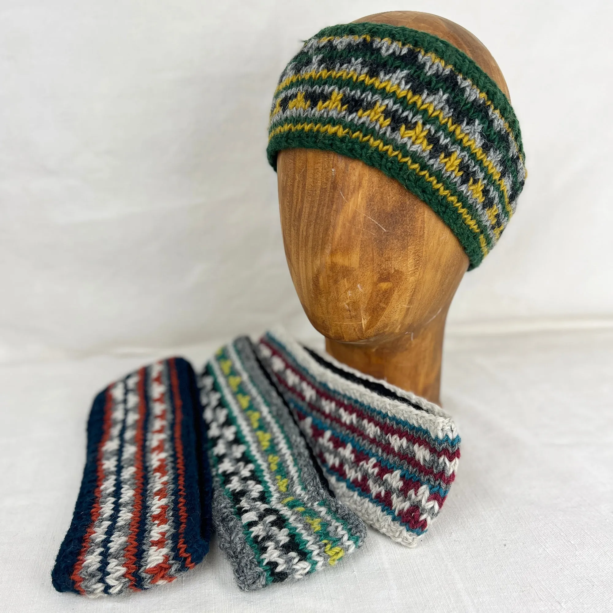 PESHA Fair Isle Lined Wool Earwarmer (WS)