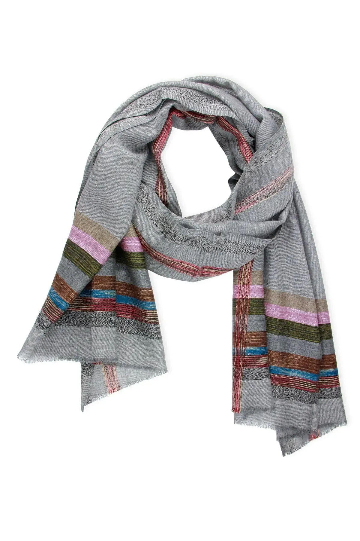 Plaid Border Scarf