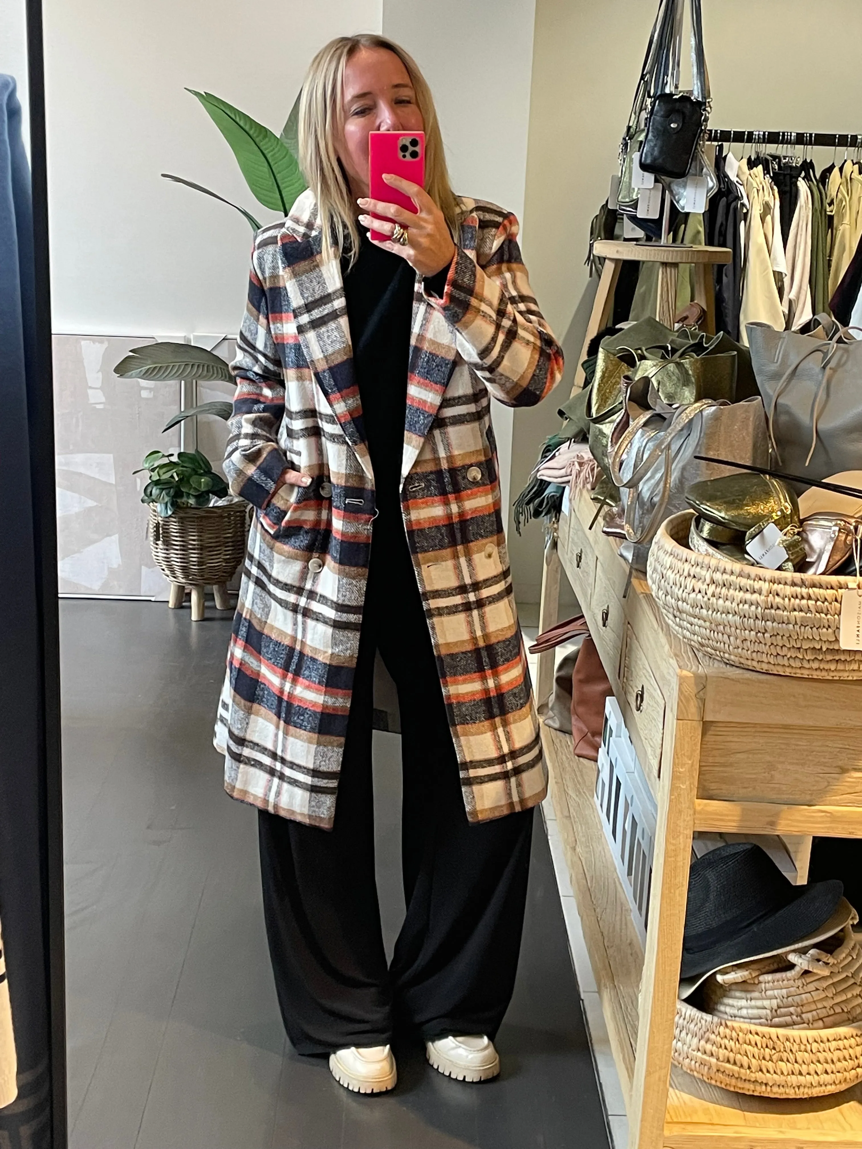 Plaid Lumber Jacket Coat