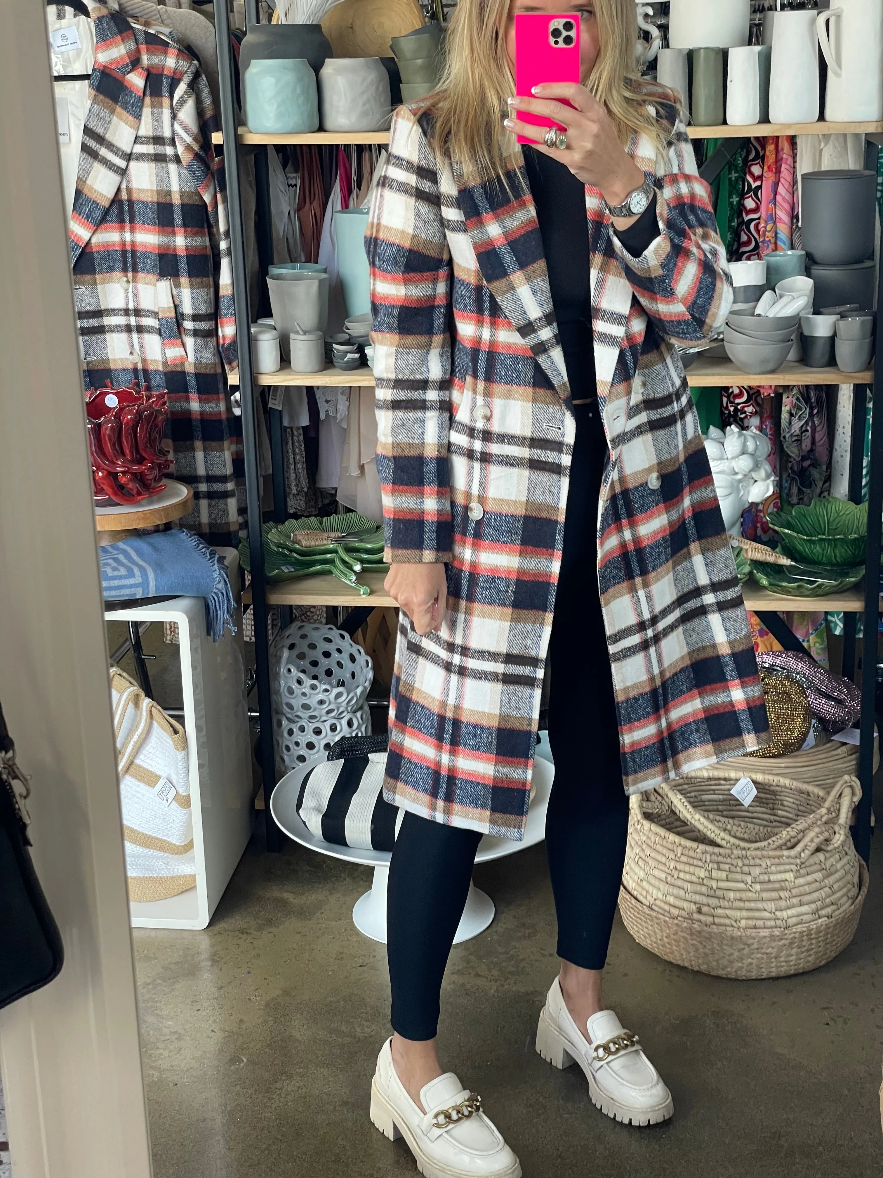 Plaid Lumber Jacket Coat