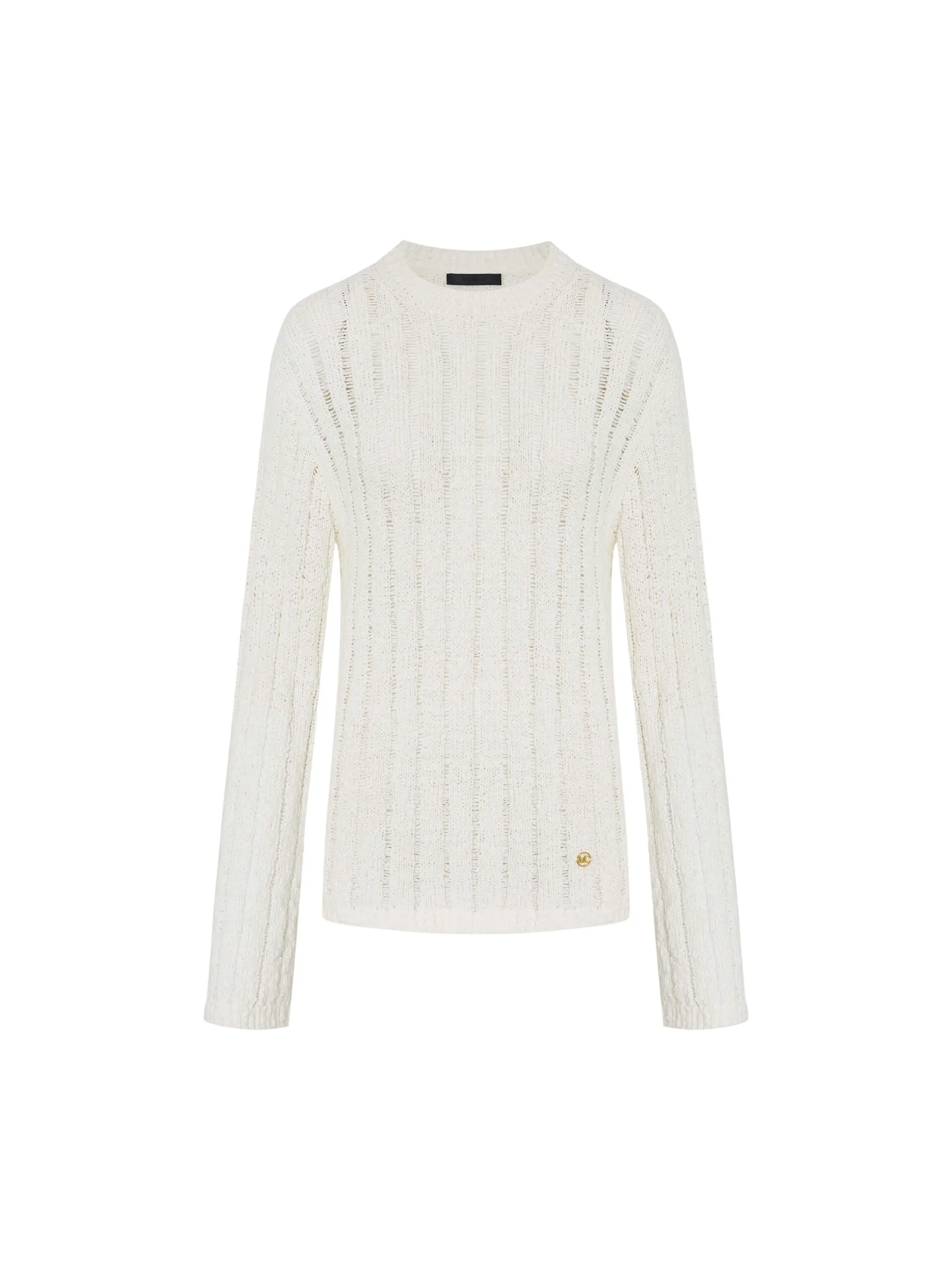 Ribbed Cotton Blend Sweater