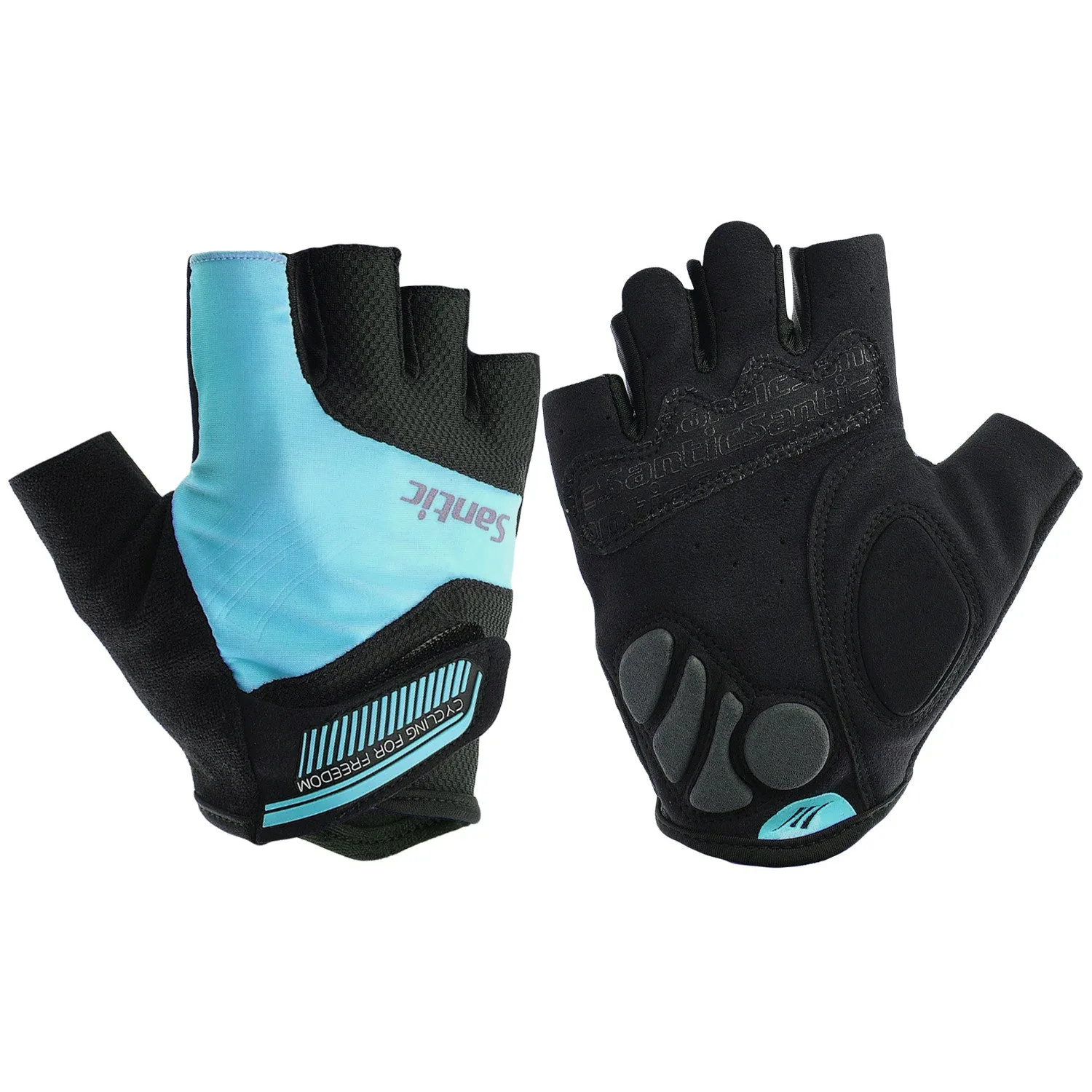 Santic Java Men Cycling Gloves Half Finger – Blue