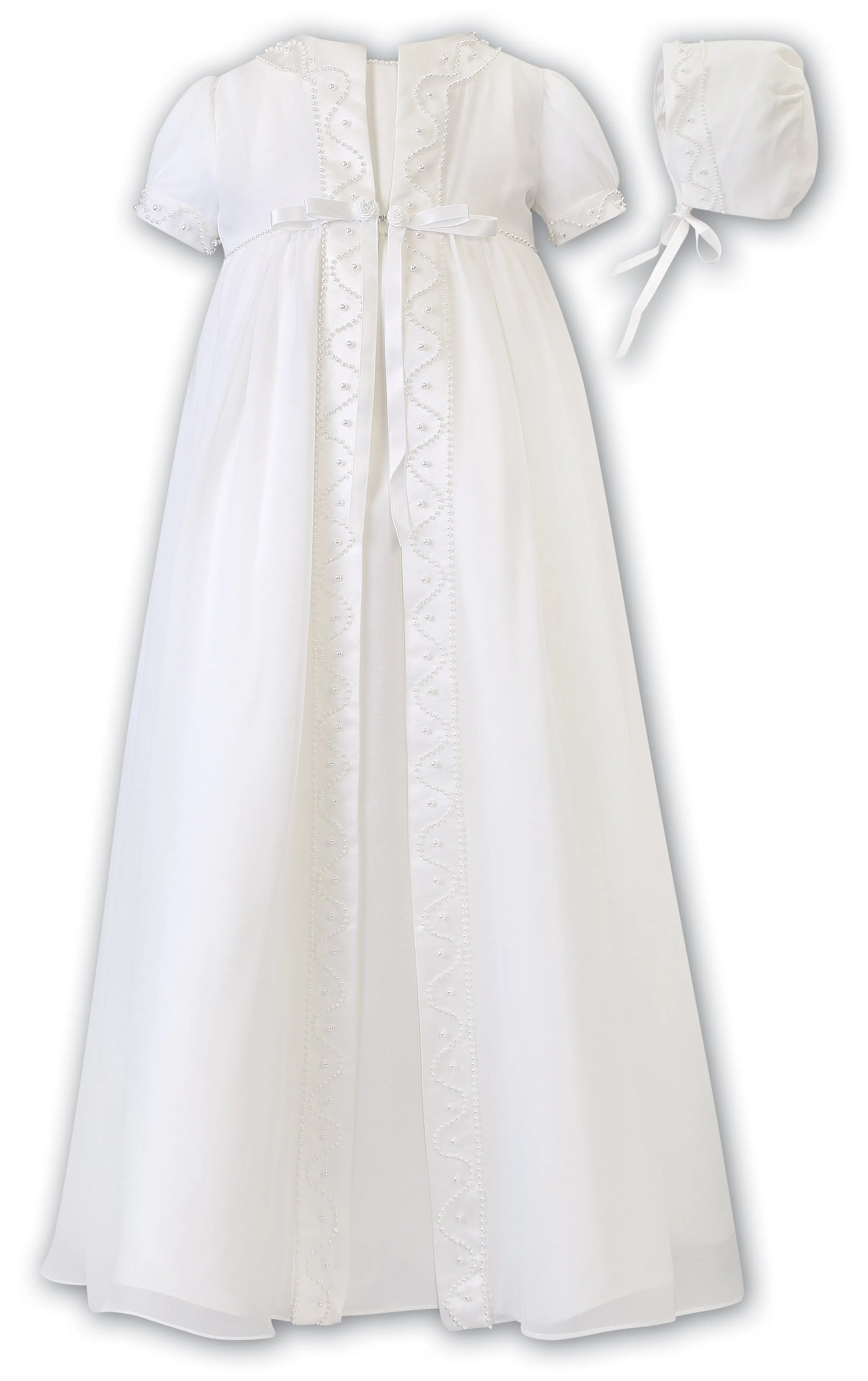 Sarah Louise - Ivory Christening dress / robe, coat & bonnet