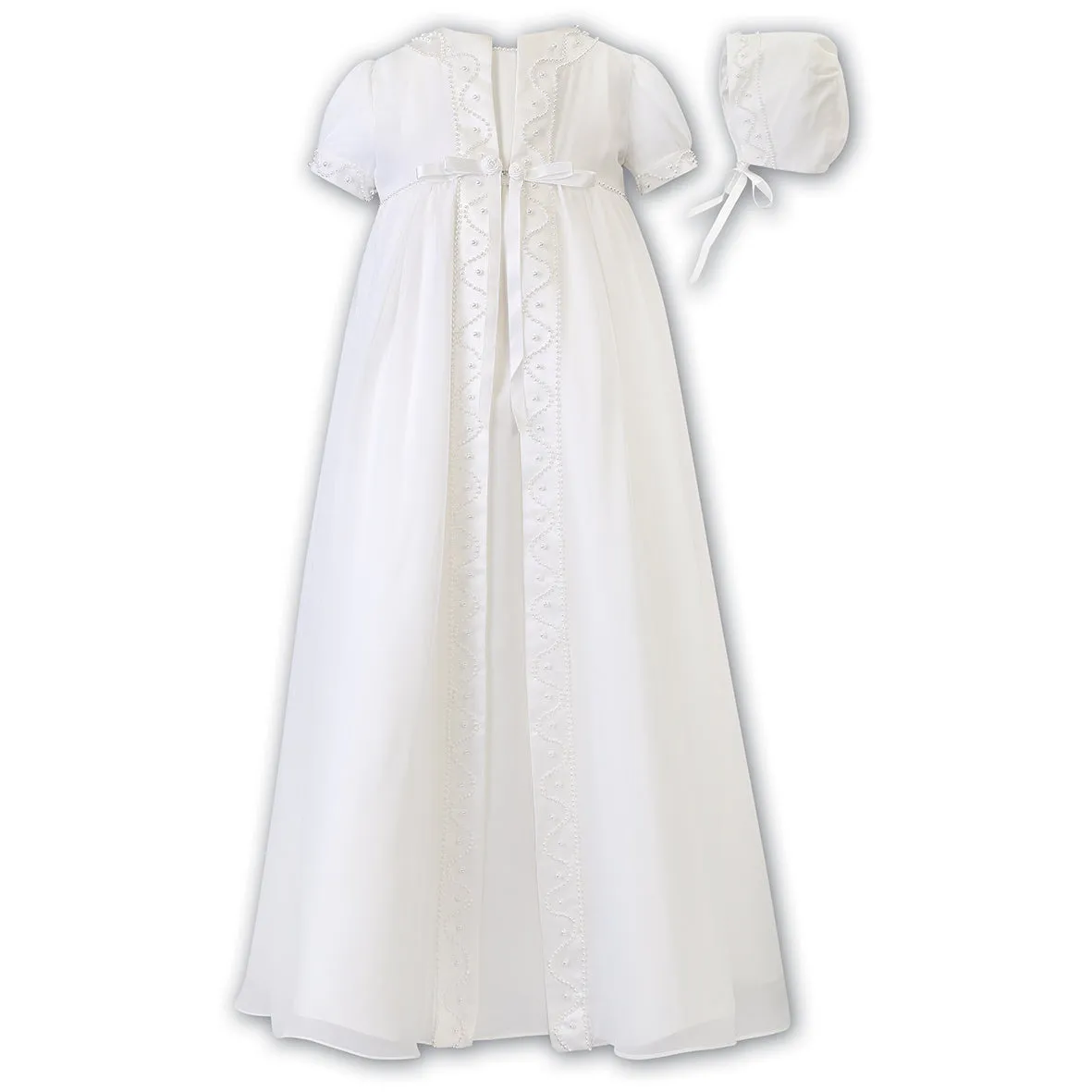 Sarah Louise - Ivory Christening dress / robe, coat & bonnet