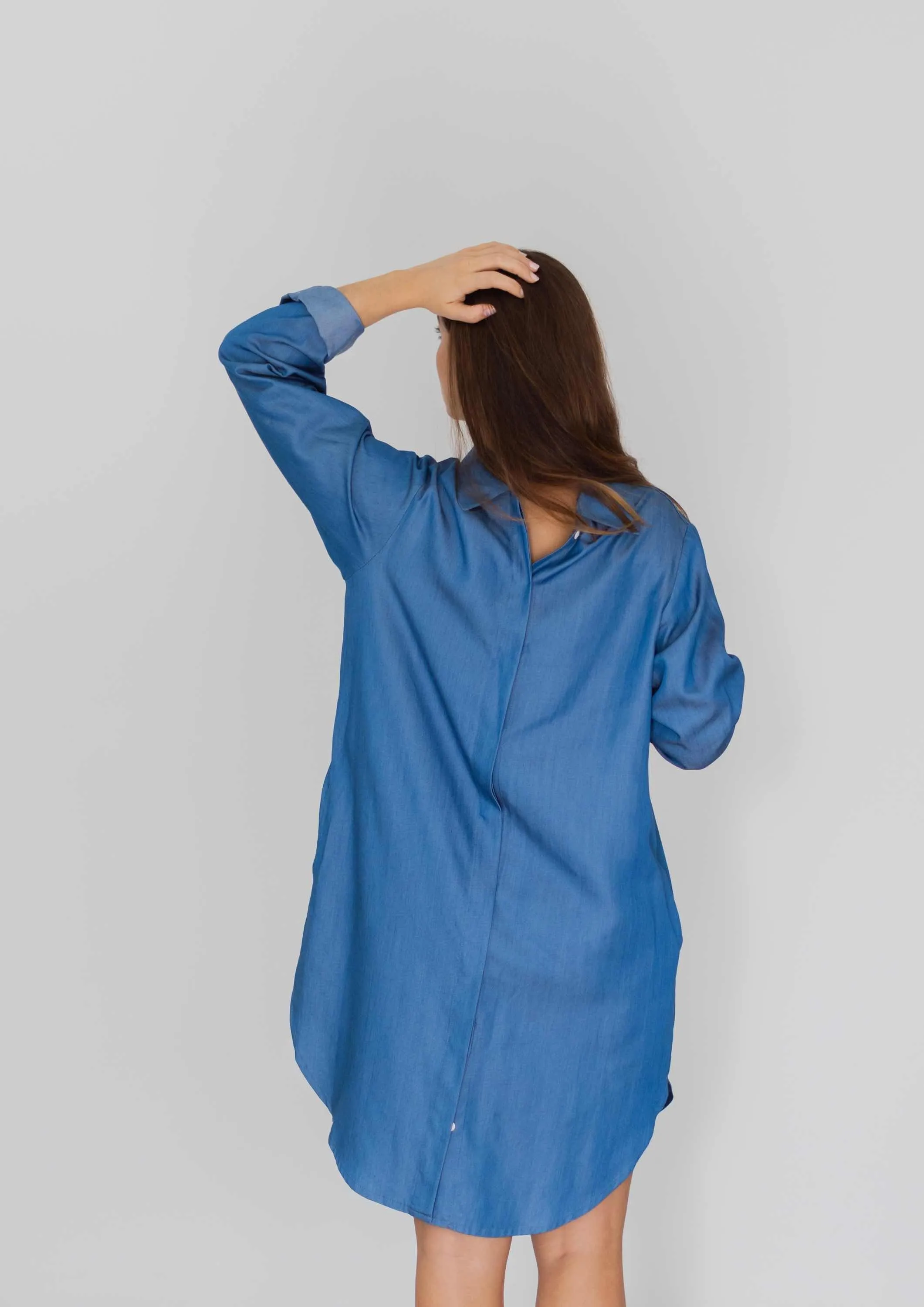 SHIRT DRESS Light Denim