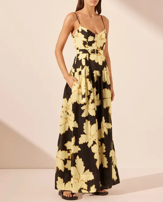 Shona Joy Lucia Panelled Bustier Maxi Dress